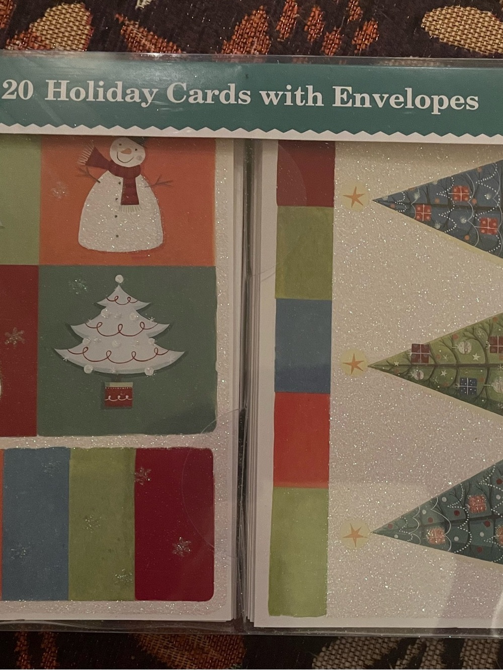 Holiday Card Set with Envelopes - Multicolor Festive Designs